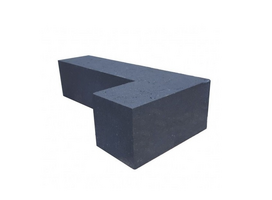 Patio hoekblok strak 60x15x15 Antraciet