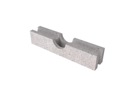 Oud Hollands groenwandelement inplantbaar 100x20x20 grijs