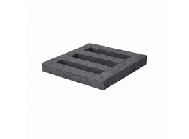 Oud Hollands Grasbetontegel facet open 60x60x10 antraciet