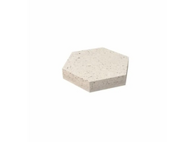 Oud Hollands Tegel zeskant dicht 37,5x37,5x7 creme