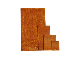 Cortenstaal koppelplaat recht