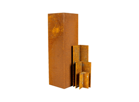 Cortenstaal koppelplaat binnenhoek 90°