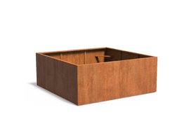 Corten plantenbak Carrez met bodem