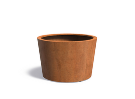 Corten plantenbak Conic met bodem