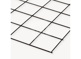 Gaaspaneel zwart geplastificeerd Ø4x100x100 mm