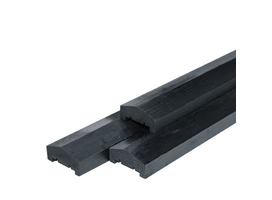 Afdeklat zwart gespoten 3,5x8,5x180