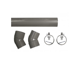 Afvoerset PVC t.b.v. overkapping
