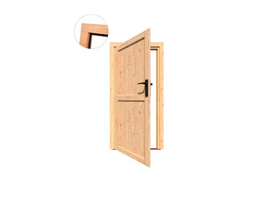 Enkele deur Douglas dicht XXL B111,5xH201,8 cm incl. slot