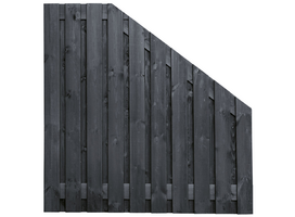 Hoekscherm Stuttgart zwart 19 pl. 180x180/90x180 L verticaal