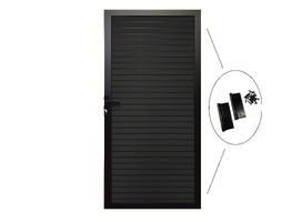PrimeDoor Rhombus Zaans Zwart 90x190 cm compleet